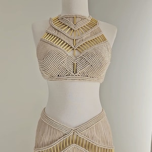 Festival outfit, macrame dress,  rave outfit, burning man, coachella, greek goddess dress, bohemian dress, beach wear, gift, valentine&#39;s day