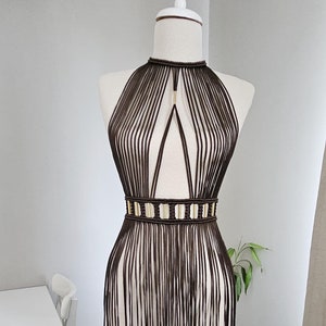 Festival outfit, macrame dress, rave outfit, burning man, greek goddess dress, bohemian dress, beach wear, gift, valentine&#39;s day, coachella