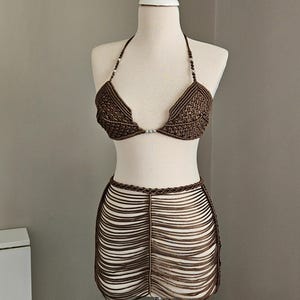 Makramee Festival Outfit: Boho Rave Kleid, Beach Wear