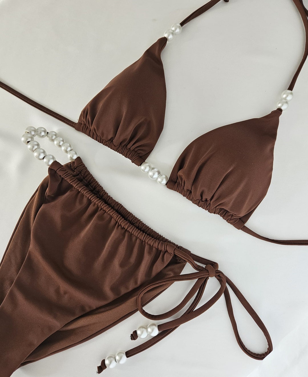 Pearl Detail Bikini Set main image 0