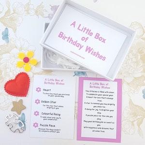 Geburtstagswünsche kleine Box der Liebe, Andenken Geburtstagsgeschenk, nachdenkliche Neuheit sentimental Distanz Geschenk, Tochter, Cousin, Freund Geschenk