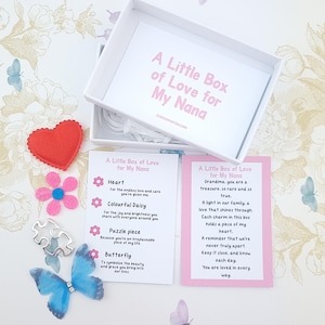 Petite boîte d'amour pour grand-mère, câlin de poche pour grand-mère de la petite-fille et du petit-fils, cadeau souvenir d'anniversaire, cadeaux de moins de 5 ans, sentimental unique