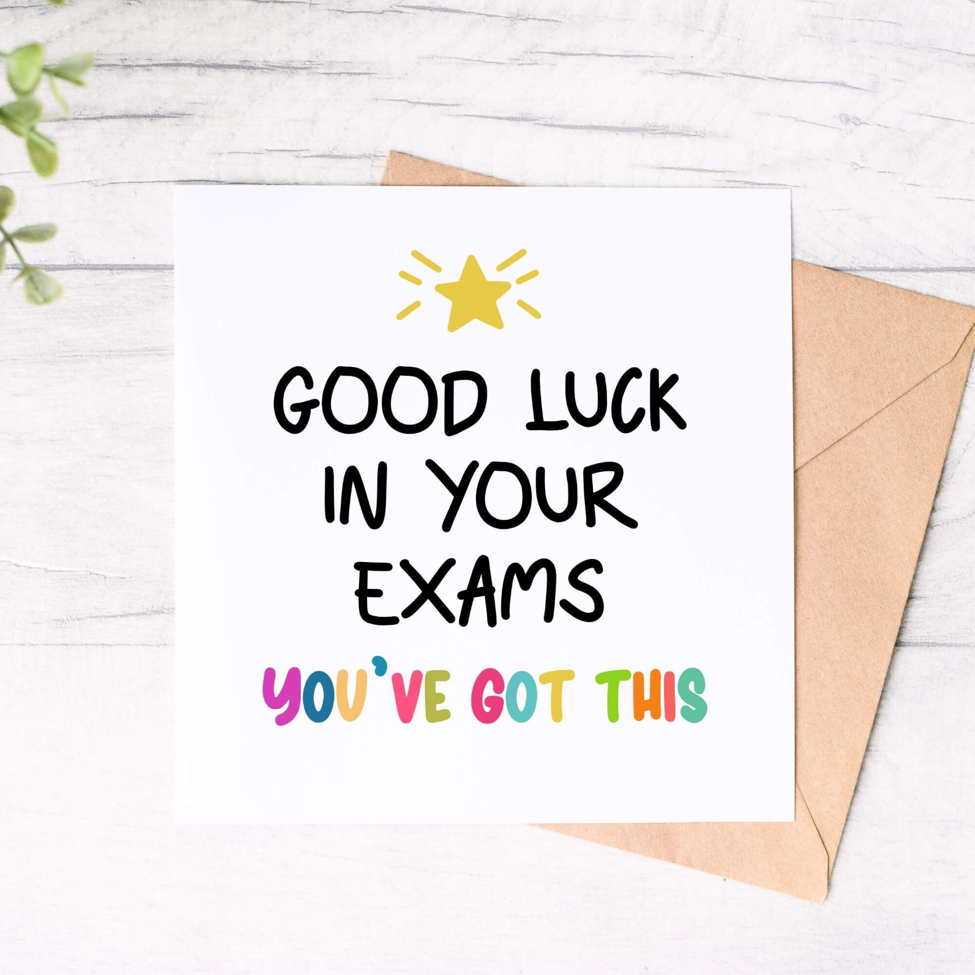 Good Luck in Your Exams Personalised Card, You've Got This Custom ...