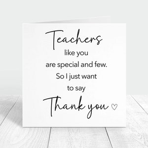 Les enseignants comme vous sont spéciaux et peu nombreux sont ceux dont la carte personnalisée, la carte de remerciement minimaliste, la carte de professeur personnalisée de l'élève, la carte-cadeau pour les enfants d'âge préscolaire