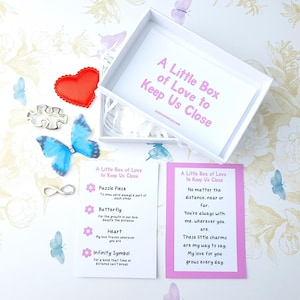 Long Distance Relationship Gift: Keepsake Charm Box of Love