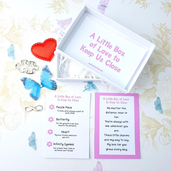 Long Distance Relationship Gift for Couple, Little Box of Love to