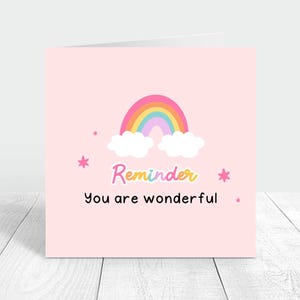 Rappel carte de motivation personnalisée, vous pensez à votre carte, carte personnalisée venez me chercher un jour à la fois, bestie good vibes