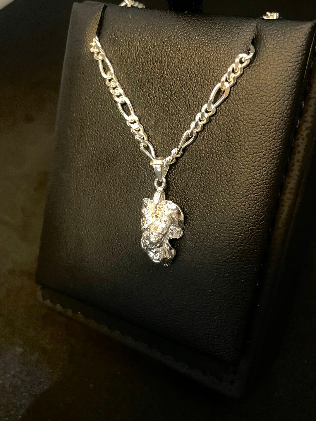 Silver nugget pendant Clearance