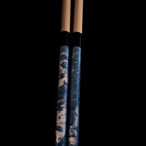 Hydro Dipped Drumsticks: Blue Custom Drumsticks image 3