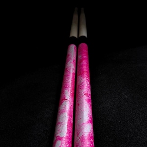 Pink Galaxy Custom Hydro dipped Drumsticks