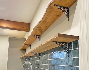 Honeycomb Cast Iron Shelf Bracket