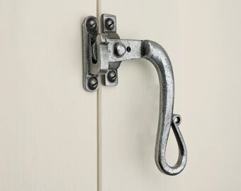 Pewter Shepherds Crook Window Fastener