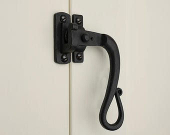 Black Shepherds Crook Window Fastener
