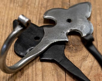 Hand Forged Fleur De Lis Hooks