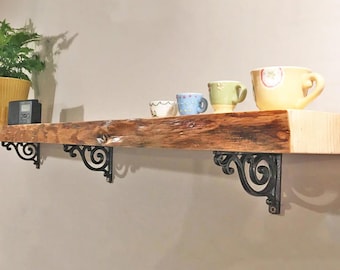 Scroll Cast Iron Shelf Bracket