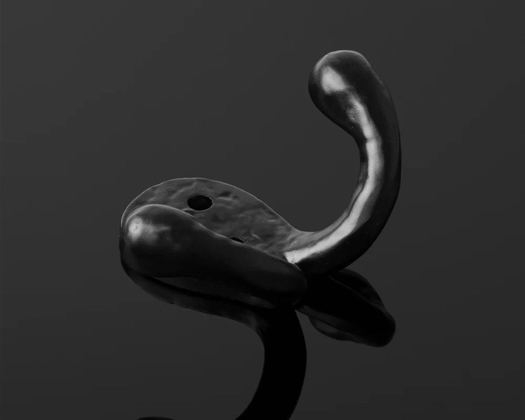 Double Robe Hook - Black - Etsy UK