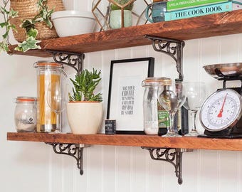 Vine Cast Iron Shelf Bracket