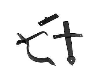 Heavy Gothic Latch Black