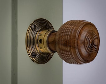 Georgian Door Knobs Rosewood & Ebonised