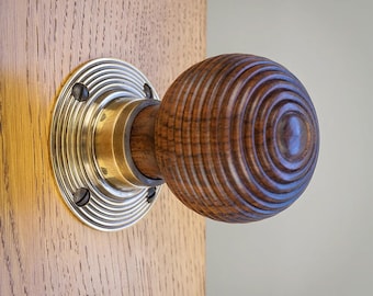 Beehive Door Knobs Rosewood & Ebonised