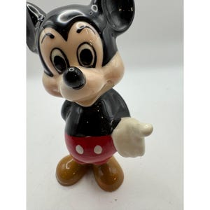 Figurine Mickey Mouse en céramique vintage, décoration de collection Disney image 4