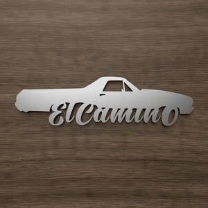 1970  Elcamino  Metal Sign - A Timeless Tribute to Classic American Automobiles. Powder coated with your choice of color.