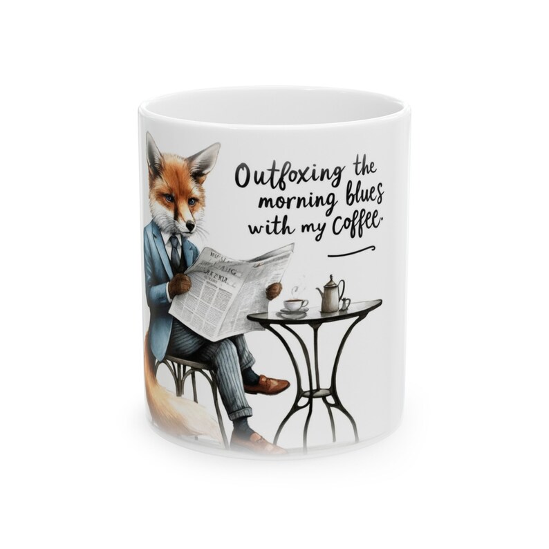 Outfoxing: Watercolor Ceramic Mug - Etsy