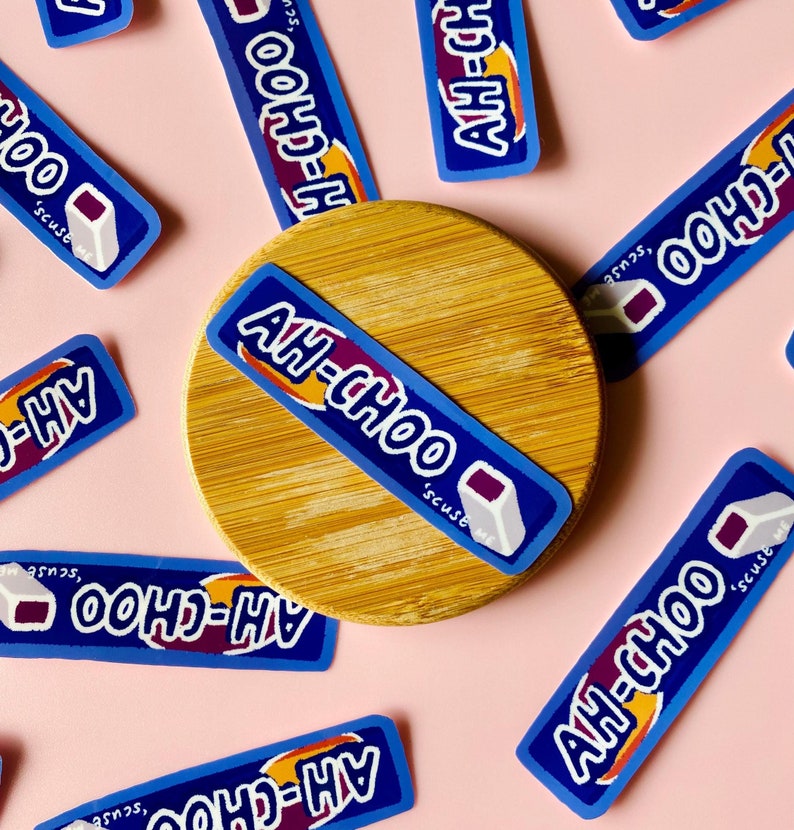 Ah-choo Hichew Vinyl Sticker - Comes in Vinyl or Holographic Sticker ...