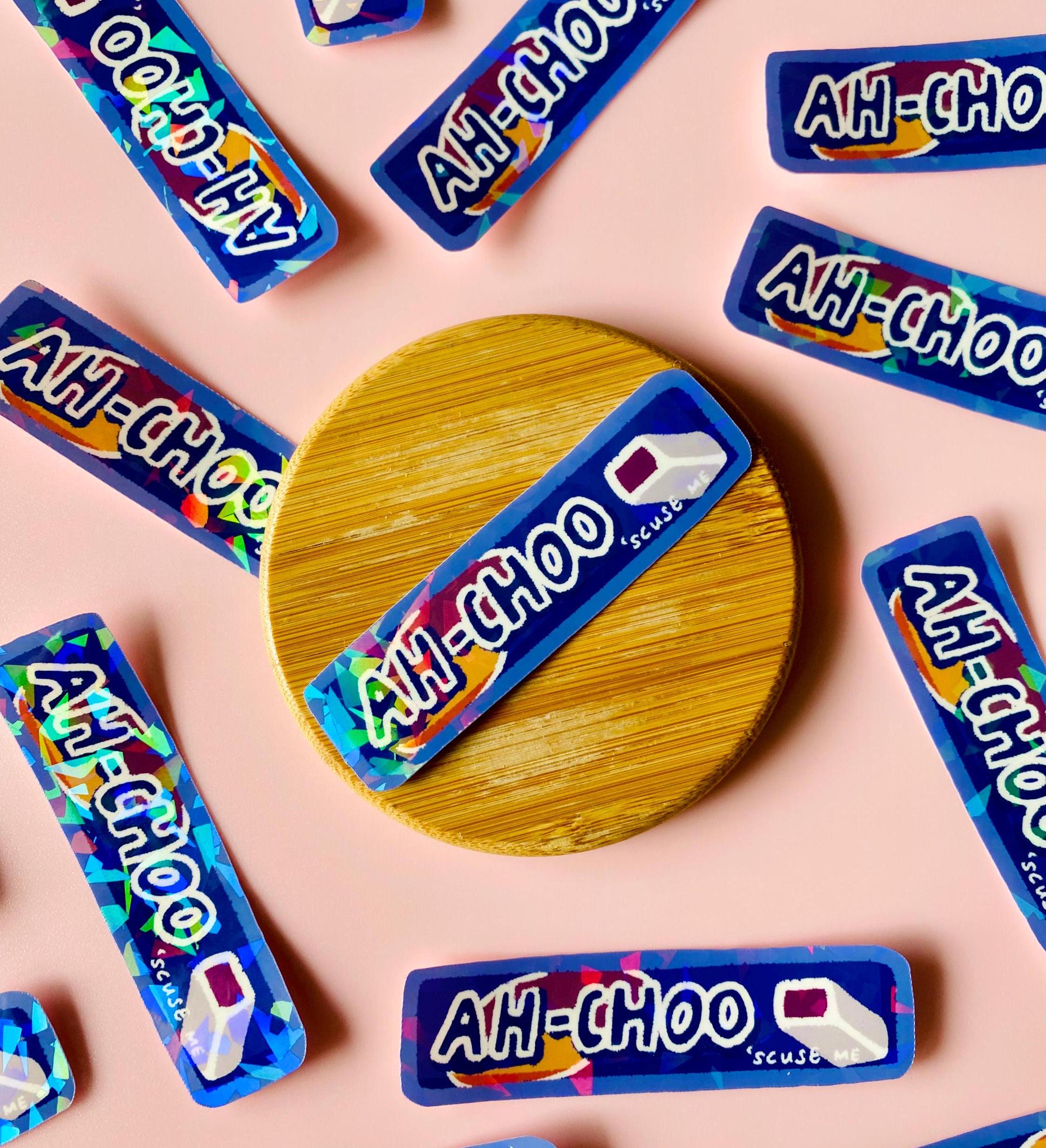 Ah-choo Hichew Vinyl Sticker - Comes in Vinyl or Holographic Sticker ...