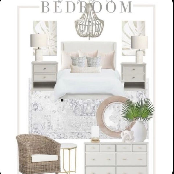 Bedroom Design|E-Design|  Virtual Design| Custom Interior Design