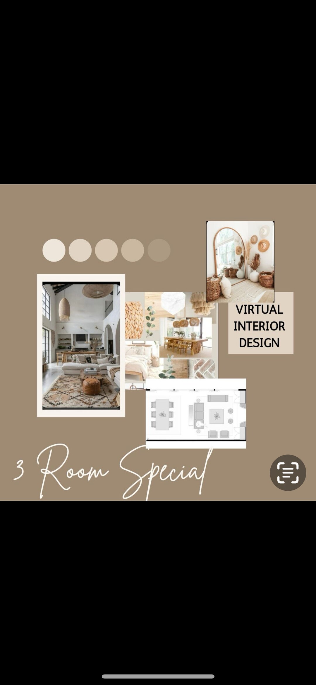 Any 3 Rooms| E Design| Custom Interior Design| Virtual Design| Interior ...