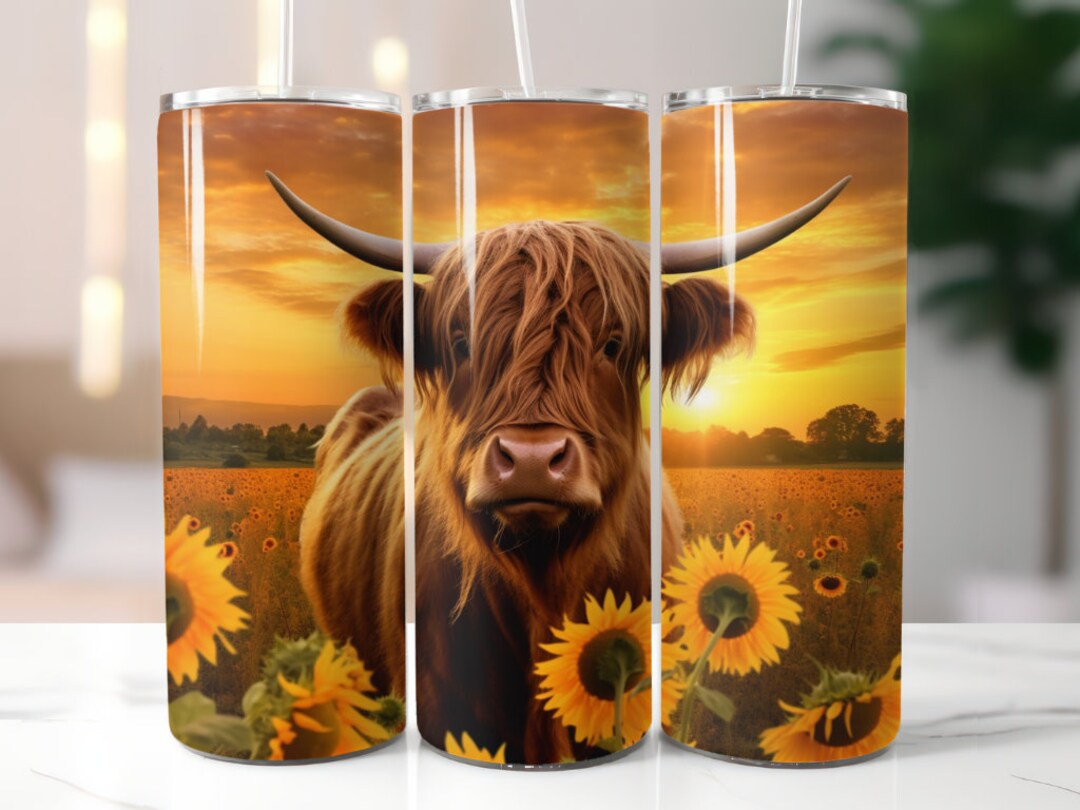 Highland Cow Tumbler Wrap PNG 20 Oz Skinny Tumbler Design - Etsy Australia