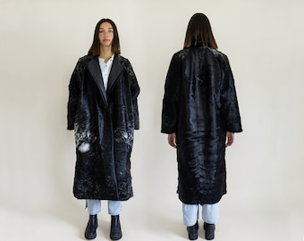 Gunpowder Cowhide Raglan Trench Coat No. 3