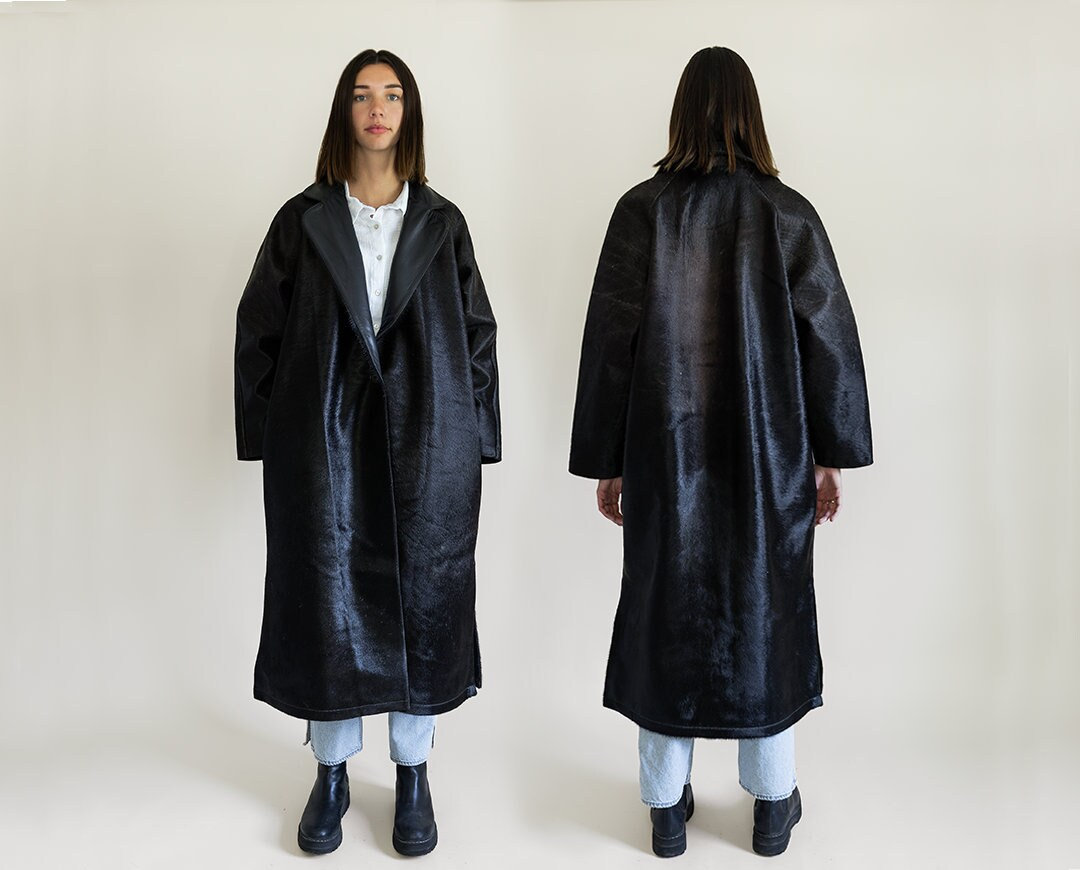 Gunpowder Cowhide Raglan Trench Coat No. 5