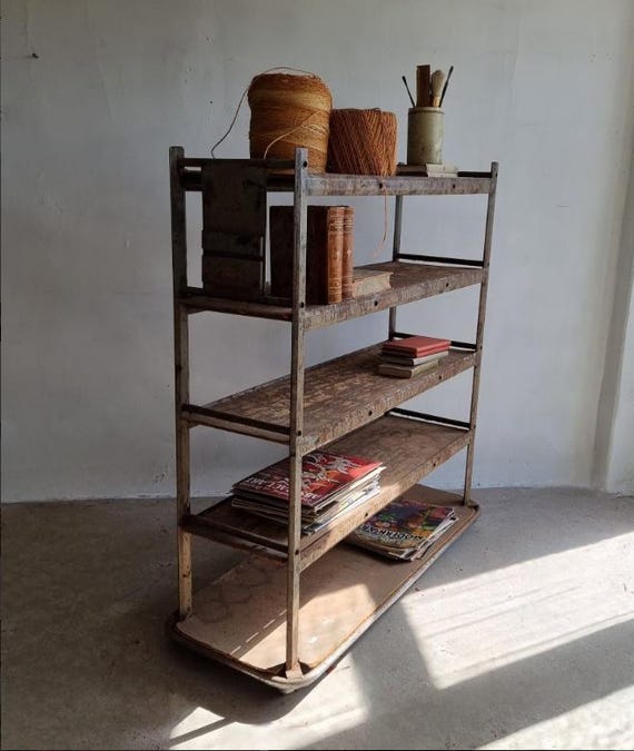 Industrial Metal Shelf 1920-1950 - Etsy