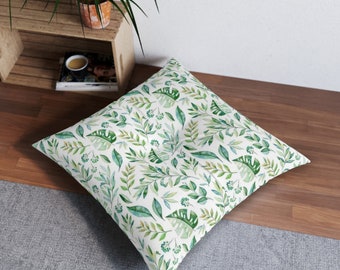Tufted Floor Pillow, Square for Plants Lover