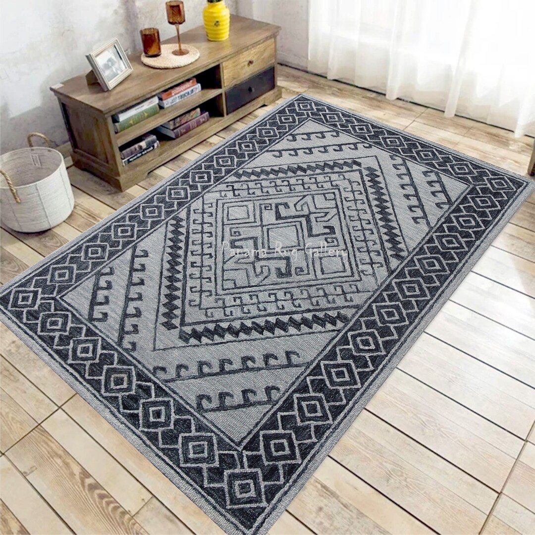 Hand Tufted Carpet Loop Pile With 100 Wool Rug Carpet for Etsy