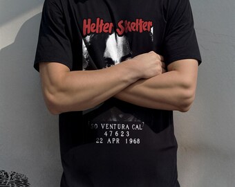 Helter Skelter - Charles Manson' Regular Fit Handcrafted Tshirt