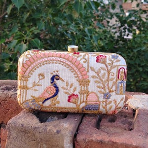 Bolso de mano con diseño de pavo real bordado para fiesta de noche, bolso de mano para mujer, bolso de mano para boda, bolsas de regalo, regalo para ella