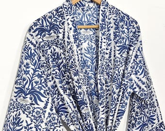 100% Cotton kimono Robes, nightwear kimono robe,  loungewear, beach robes, return gift, gift for her, Bridesmaid Robe, robe for women.