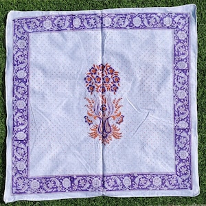 Handmade Cotton Bandana, Block Printed Bandana, Winter Scarf, Boho Bandana, Bandana Scarves, Cotton Neckerchief, bandana and headscarf