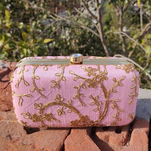 Rosa Stickerei Designer Abend-Party-Kupplung, Clutch-tasche für Frauen, Hochzeits-Kupplung, viele Farben erhältlich, Favor Geschenk Taschen, Geschenk für sie