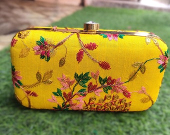 Canary yellow clutch bag discount