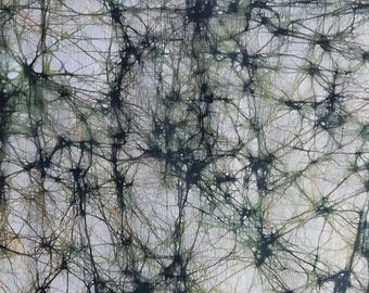Pure cotton, Batik hand dyed fabric, batik fabric by the yard, cotton fabric clothing, cotton fabric for halloween, dress making fabric.
