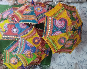 Lot Indian Wedding Umbrella, Handmade Decorations Parasols Cotton umbrella, Sun Protected Parasol for Weddings, event wedding decoration.