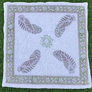 Handmade Cotton Bandana, Block Printed Bandana, Boho Bandana, Bandana Scarves, Cotton Neckerchief, bandana and headscarf, travel bandana
