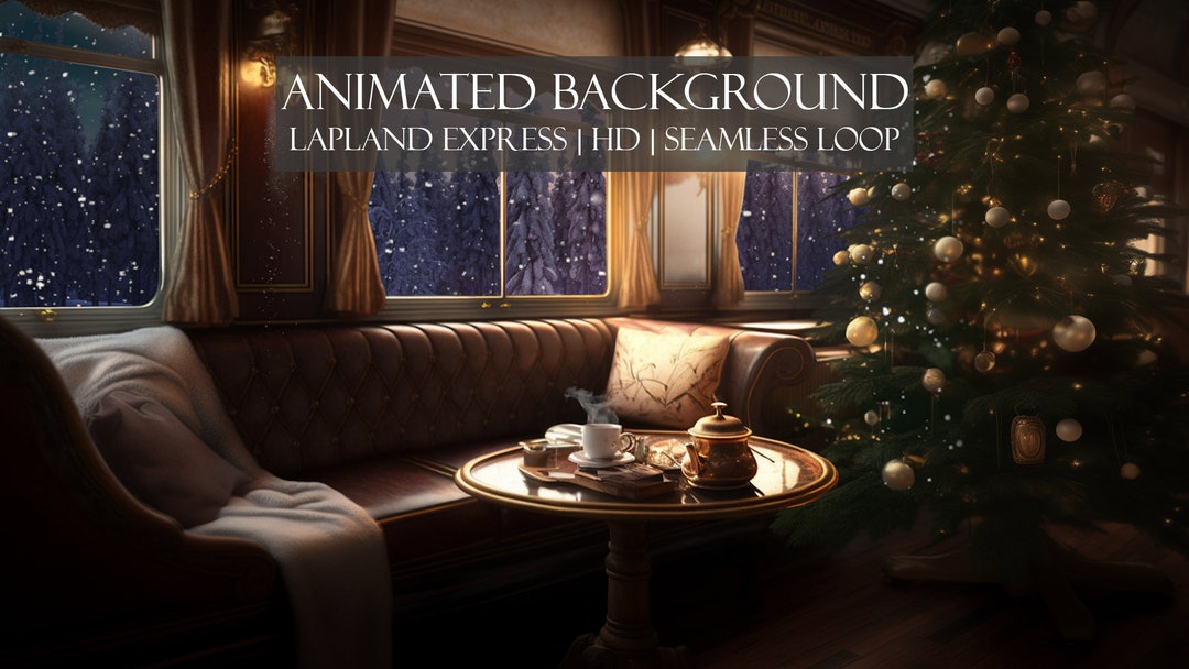 The Lapland Express ANIMATED BACKGROUND HD Seamless Loop Etsy