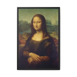 Mona Lisa Reproduction Print | Leonardo Da Vinci | Canvas Print | Original Art | Vintage Painting | Mona Lisa Wall Art | Antique | Sizes