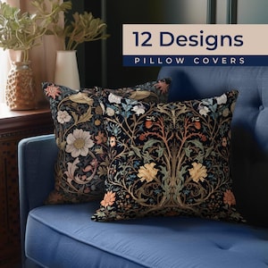 William Morris Pillow Cover | Vintage Floral Decoration | High End Pillow | Modern Farmhouse | William Morris Print | Pillow Cover ONLY