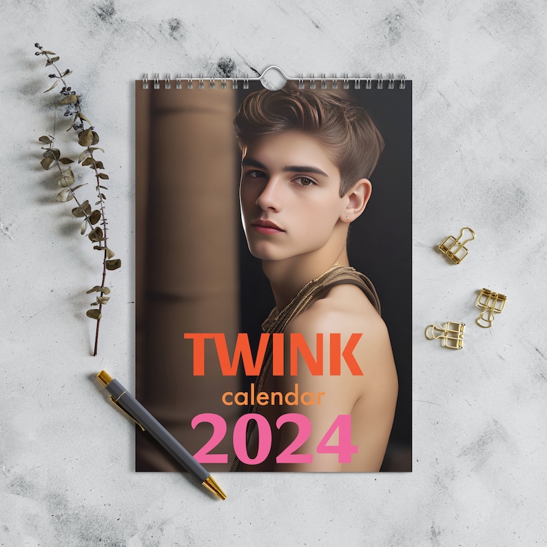 Twink Wall Calendar 2024 Etsy